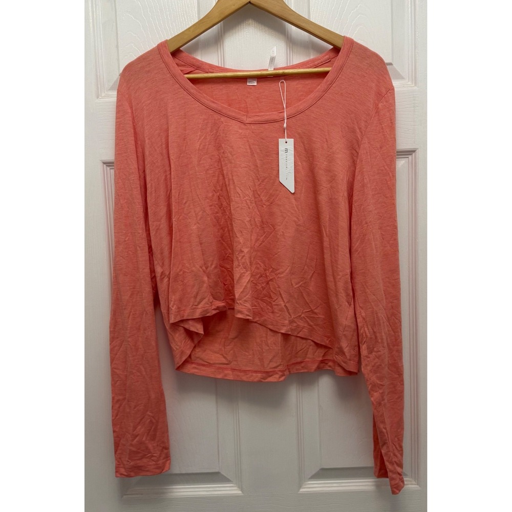 TravisMathew Botanical Breeze Top Womens XL Pink NEW Long Sleeve Heathered